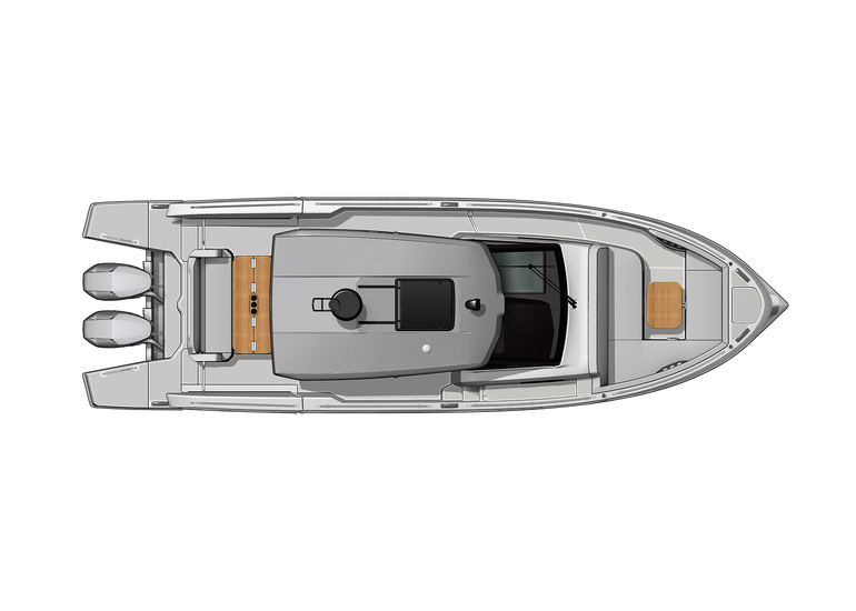 Top view with hard top